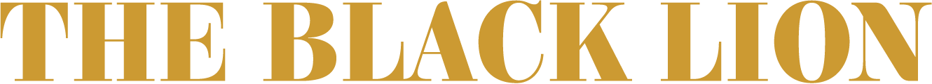 the black lion logo header or