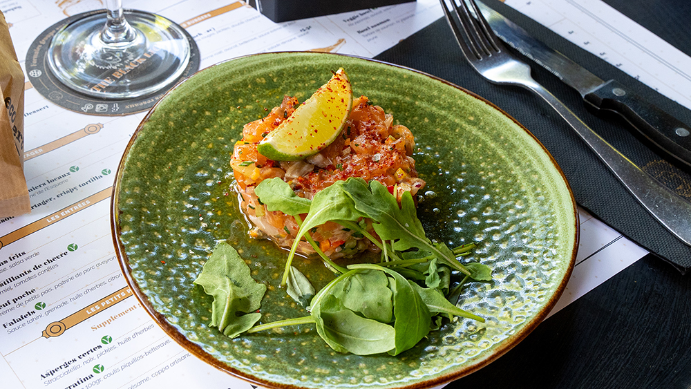 the black lion tartare de saumon label rouge